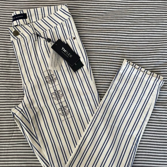 NWT Tommy Hilfiger the flex stretch skinny jeans Size 8 - Picture 1 of 8